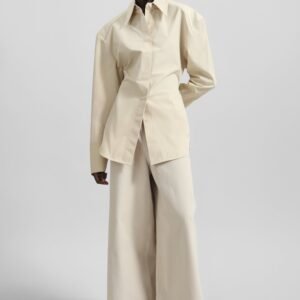 Bec Padded Shirt - Beige